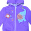 KK Elephant Zipper Purple Hoodie 2970
