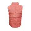 MC Circles Print Orange Sleeveless Jacket 7870