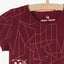 LS Never Look Back Maroon Tshirt 3527