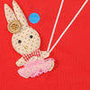 Yougi Red Yes Heart Butterfly Applique 2 Piece Set 2278