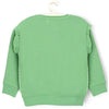 5.10.15 Cactus Flowers Shoulder Frill Green Sweatshirt 879