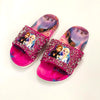 Frozen Shocking Pink Glitter Stones Top Slippers 2210
