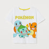 H&M Reversible Sequence Pokemon White Tshirt 1551