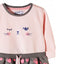 51015 Cat Paw Pink & Grey Frock 3471