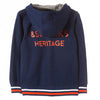 L&S Contrast Belt Navy Blue Heritage Hoodie 903