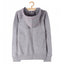 L&S Pink Thread Grey Zipper Hoodie 897