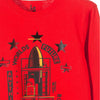 LS Space Ship Full Sleeves Red Tshirt 2534