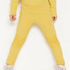 LDX Yellow Knee Frill Plated Legging 2288