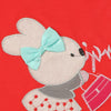 Yougi Applique Red Bunny With Purse 2 Piece Set 2264
