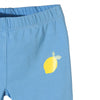 51015 Lemon Print Under Frock Blue Shorts Legging 4050