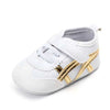 Valen Golden Side Design Girls White Shoes 2115