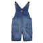 Osh White Shoulder Belt Style Dark Blue Denim Short Dungaree 3817