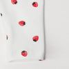 HM Strawberry Printed White Legging 7132
