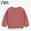 ZR Coral Pink With Bottom Sided Bows Sweatshirt 933