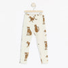 LDX Brown Panther Stone White Fleece Legging 2300