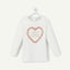 TAO Heart Applic Coeur White Full Sleeves Tshirt 7604