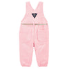 OSHKSH Pink & White Thin Stripes Terry Dungaree 11136
