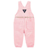 OSHKSH Pink & White Thin Stripes Terry Dungaree 11136