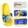 K.Bear I Love Fly Helicopter Super Soft Yellow Slippers 4889