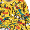 5.10.15 Yellow Sweatshirt With Colorful Graffiti Print 875