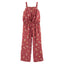 OSH Floral Rust Jumpsuit 7439