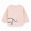 ZR Light Pink Let's Be Friend Dog Face Sweatshirt 796