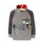 51015 Ship Print Turtle Neck Kangaroo Pocket Sweatshirt 2788