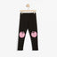 LDX knee Patch Strawberry Style Black Legging 2813