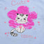FTR Reversible Sequence Flower Cat Light Blue Top 7051