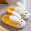 Rabbit Ears Fluffy Warm Yellow Slippers 8157