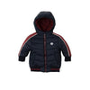 MNT Logo White Piping Navy Blue Puffer Jacket 2837