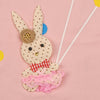 Yougi Pink Yes Heart Butterfly Applique 2 Piece Set 2275