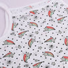 TX Glitter Stars and Rainbow Striped Top 2052