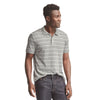 GAP Stripe Pique Basic Polo Shirt Gray (Label Removed)