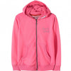 L&S Full Name Print Florescent Pink Zipper Hoodie 627