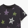 ZR Star Printed Black T-Shirt