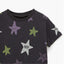 ZR Star Printed Black T-Shirt