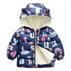 LD Alphabets Navy Blue Puffer Jacket 8242
