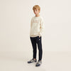 MNG Textured Navy Blue jogging Trouser for boys