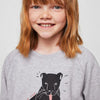 MNG Leopard Grey Sweatshirt for Girls