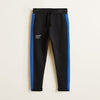 Black Trousers With Blue Side Stripe