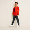 MNG Orange K Embroided Sweatshirt