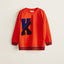 MNG Orange K Embroided Sweatshirt