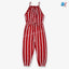 B.X Three White Dark Red Jumpsuit 9710