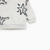ZR Grey Star Printed Sweatshirt
