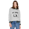 P&B LosAngeles Ladies Grey Sweat Shirt 8695