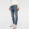 ZR Man Ripped Skinny Blue Jeans