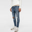 ZR Man Ripped Skinny Blue Jeans