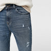 ZR Man Ripped Skinny Blue Jeans
