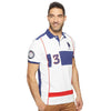 U.S Polo Assn Slim Fit Color Block White Polo Shirt
